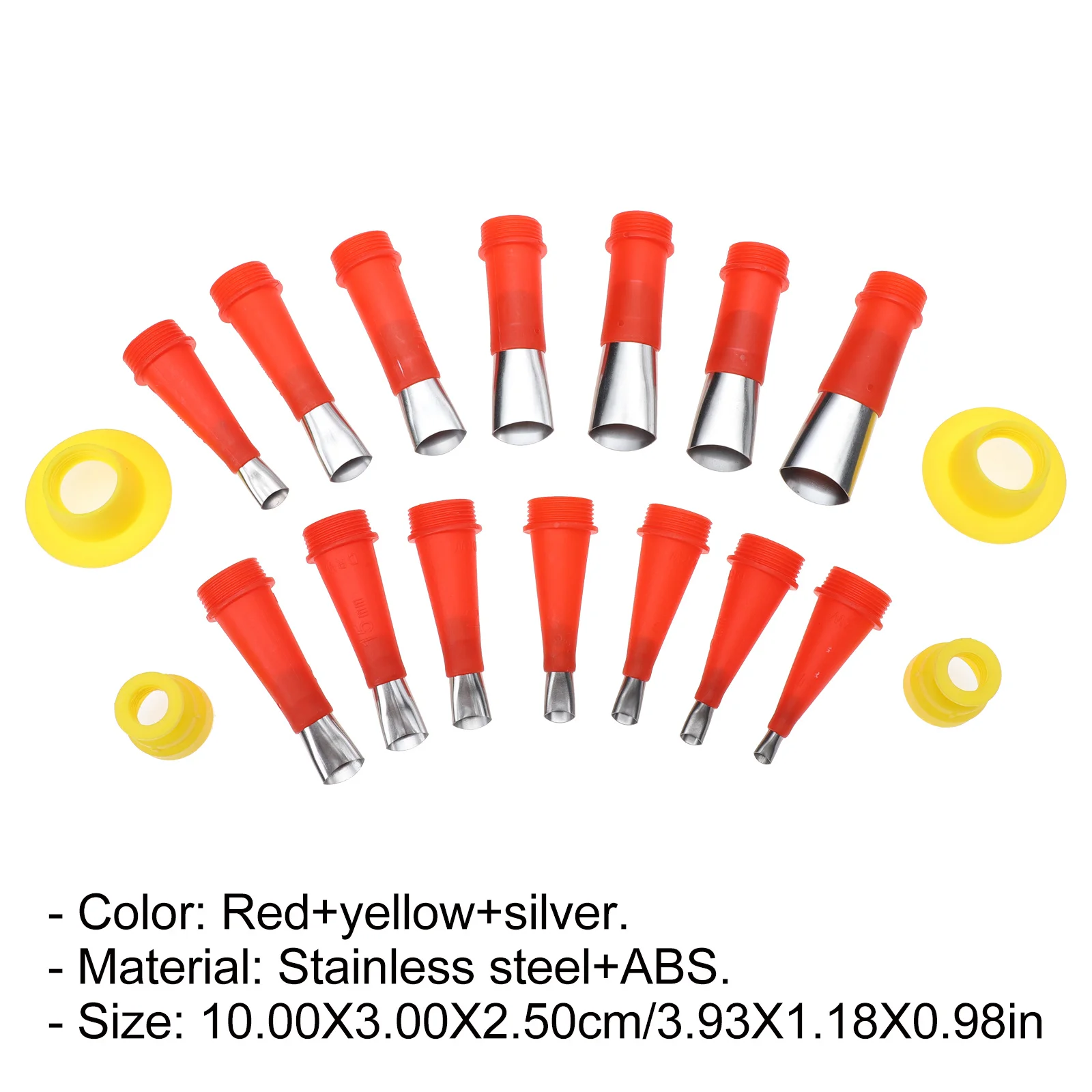 1 مجموعة المهنية السد الفوهات تثبيت الغراء أداة الملحقات التشطيب الفوهات ختم عدة الغراء أداة الملحقات #3