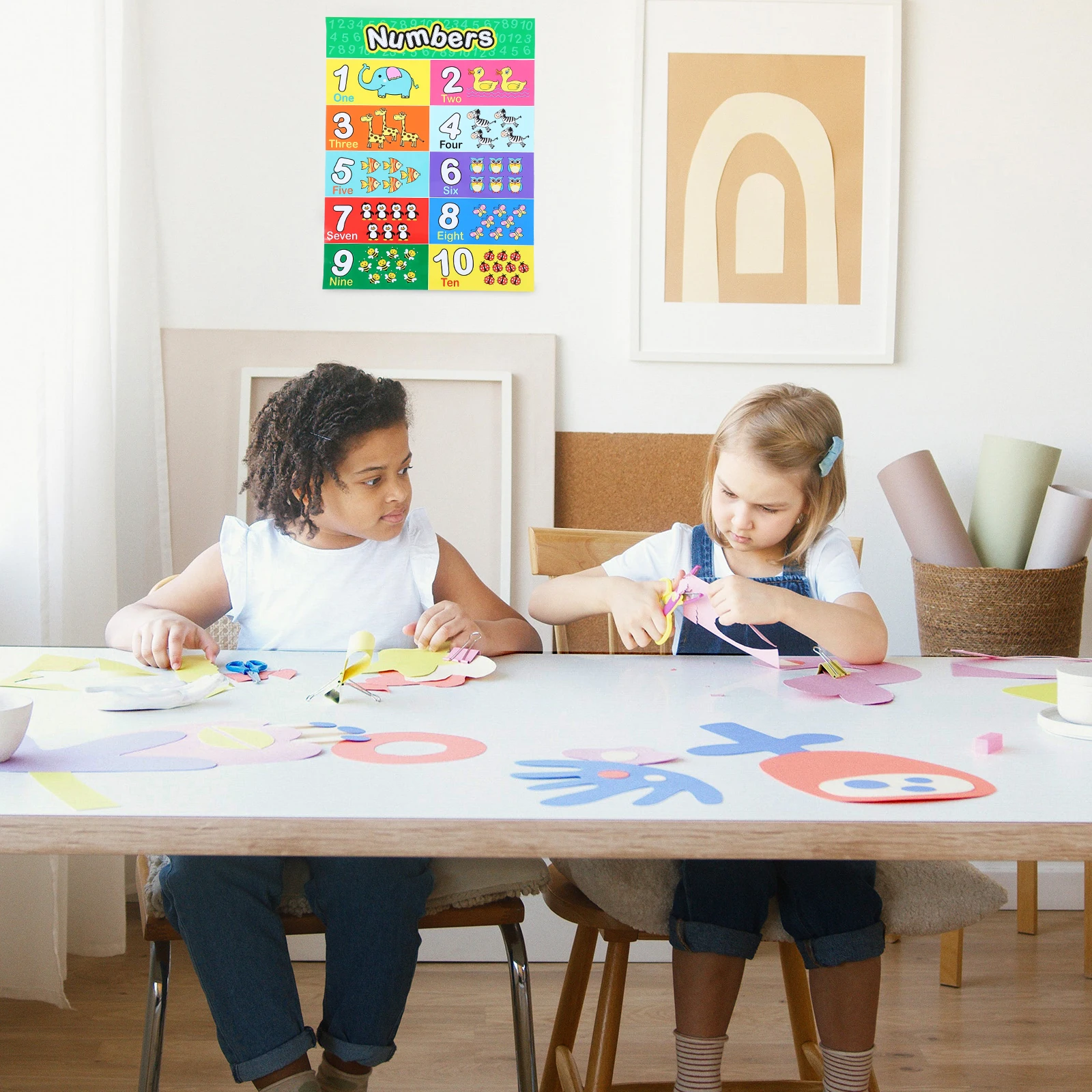 

Alphabet Painting Kids Room Wall Art Posters for Toddlers Preschool Decor Boy Educational Preschoolers