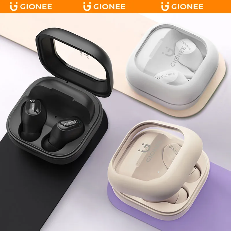 2024 New GIONEE JL038 Bluetooth Earbuds Wireless Headphones HiFi Stereo Earphones Bluetooth 5.4 with Mic HD Call Low Latency