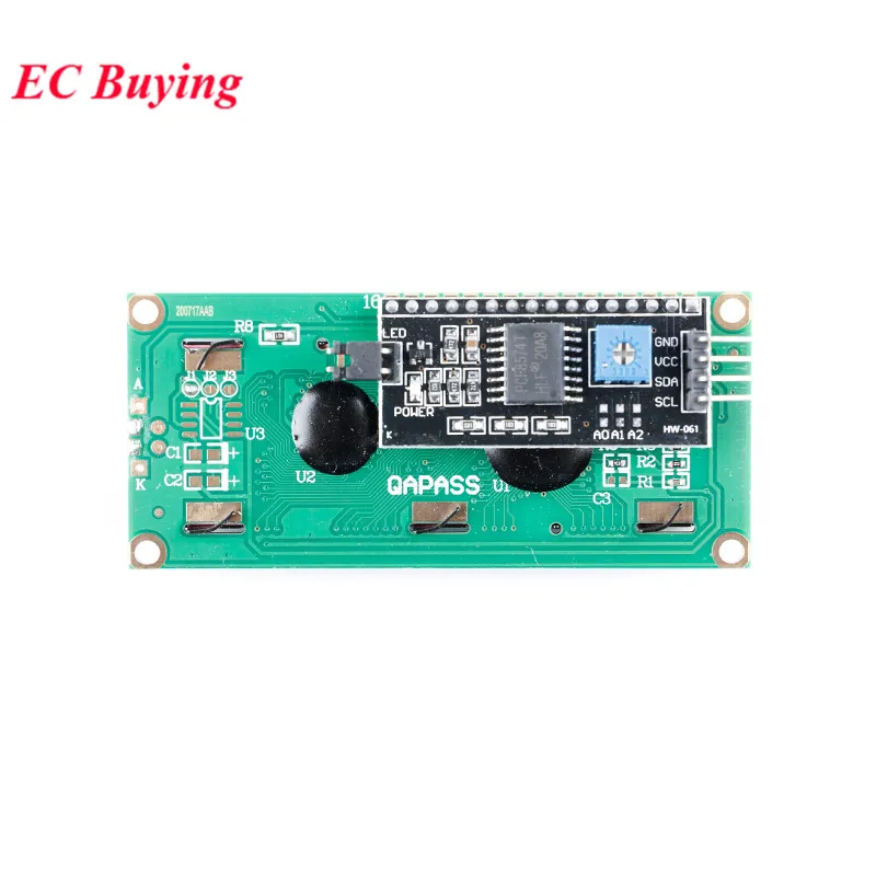 LCD1602 1602 LCD Module Blue / Yellow Green Screen 1602A LCD LED Display PCF8574T PCF8574 IIC I2C Interface 5V for arduino