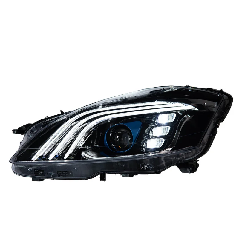 

Suitable forSuitable for 06-12 Mercedes-Benz S-Class W221 Modified Three-Eyed Headlight Assembly LED Lens Turn Signal Daytime Ru