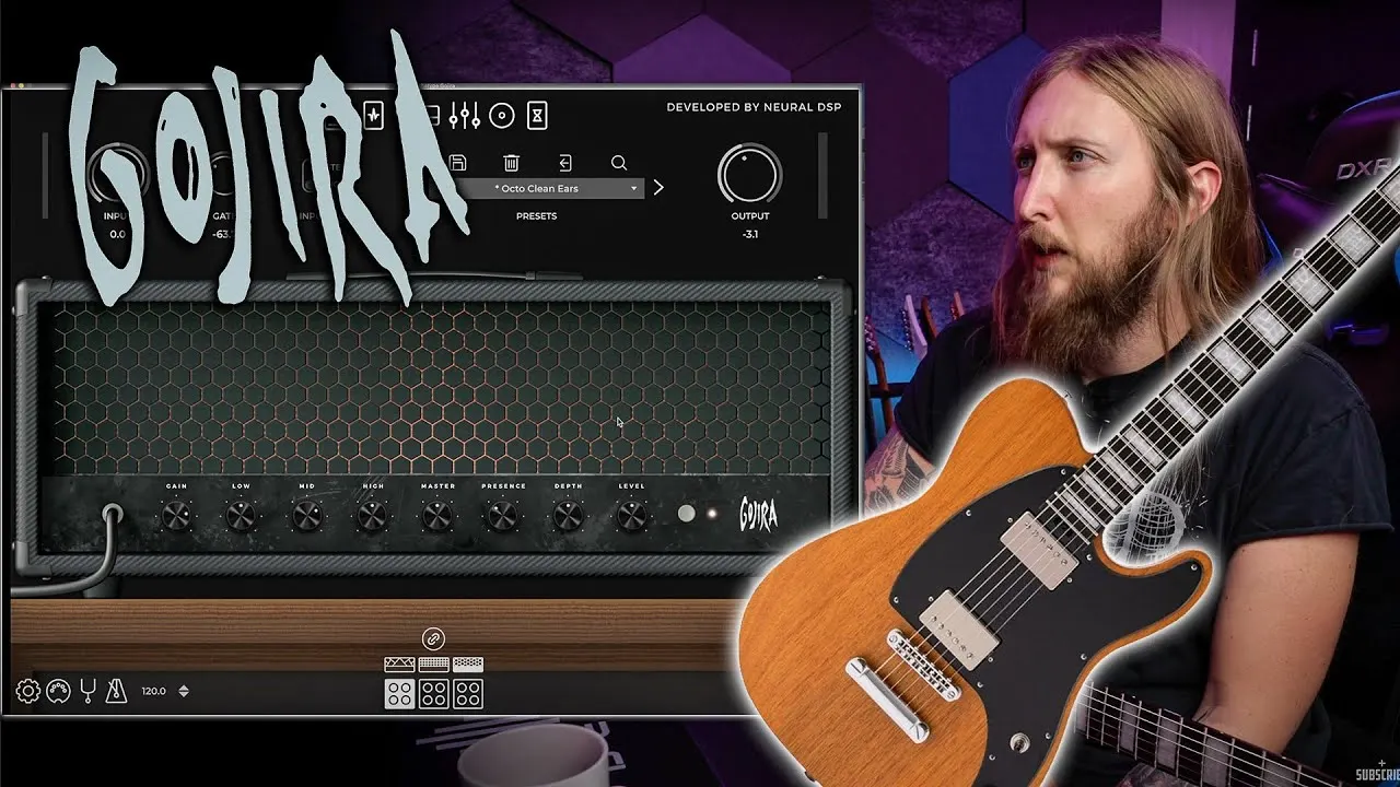 Pedal de Efecto Convertidor de Tono para Guitarra Metálica Archetype Gojira, Software Win Cubase, Sintetizador de Sonido, Ton...