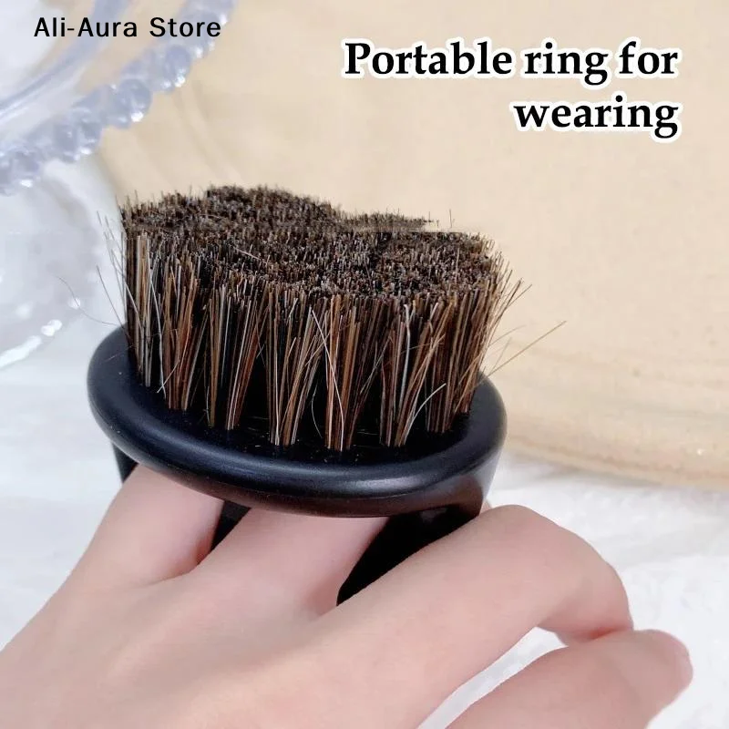 Men Shaving Brush Portable Barber Beard Brushes Salon Face Cleaning Razor Brush Plastic Horse Bristle Shaving Tools