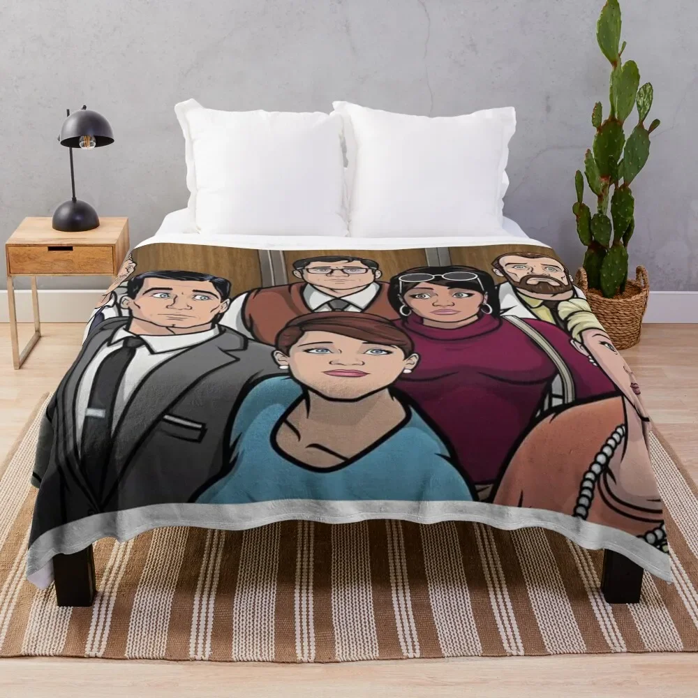 

Archer's cast Throw Blanket Sofa Soft Big Bed Fashionable Retros Blankets