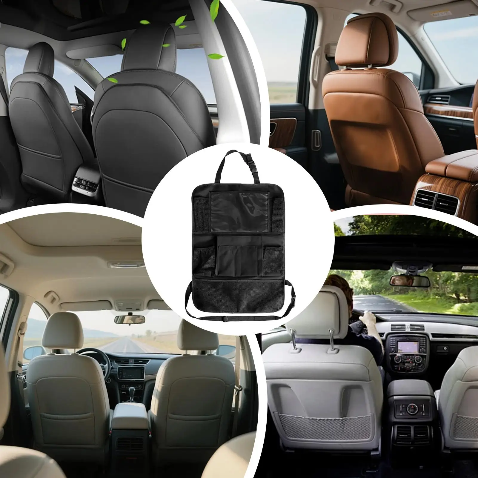 Back Seat Car Organizer Large Capacity Stain Resistant Car Back Seat Storage Bag For Automotive Truck Travel Camping Toys Snack