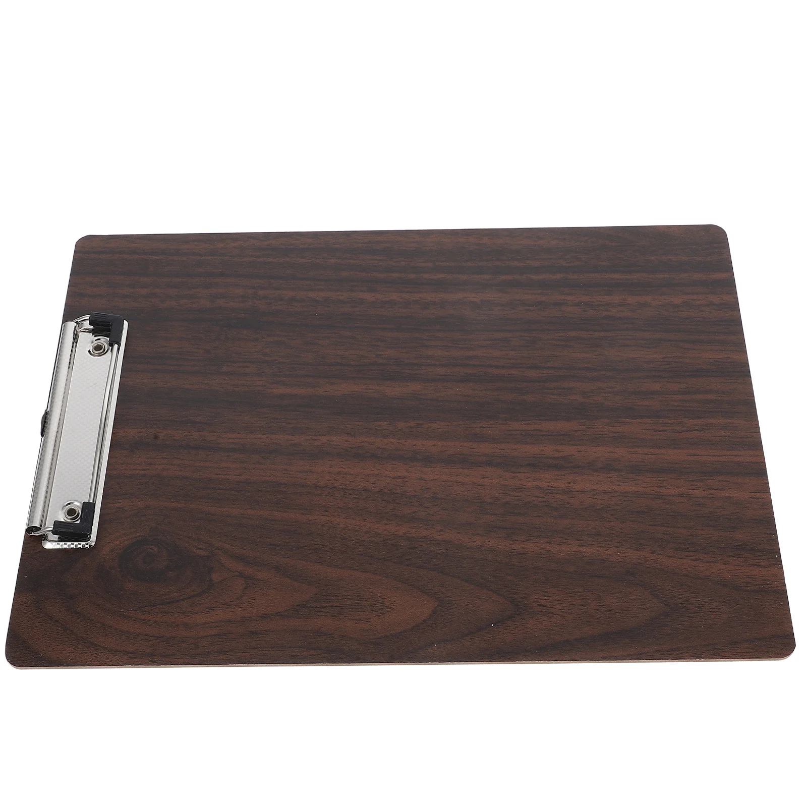 

Wood Clipboard For A4 Paper Portable Lightweight Writing Board Strong Metal Clip Rounded Edges Retractable Hanging Ring