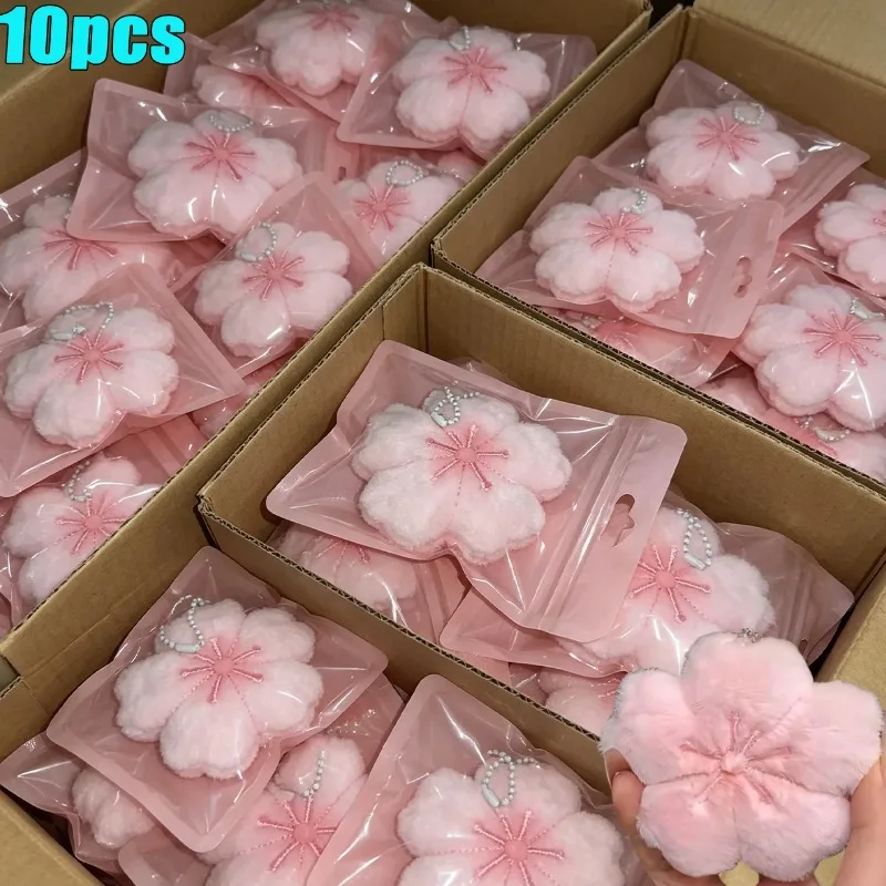 Portachiavi con Ciondolo Piccolo 2026 a Forma di Fiore di Ciliegio, Peluche Curativo per Ragazze