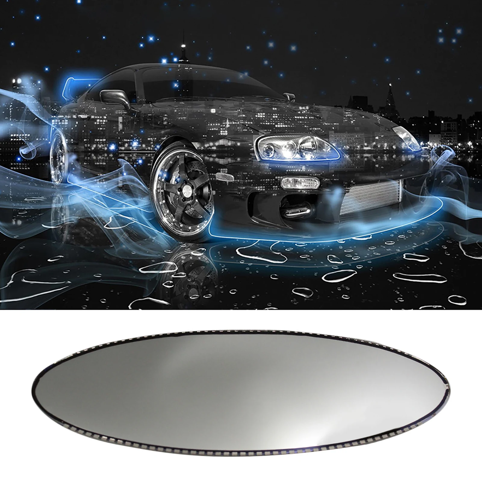 

Car Oval Rear Side View Blind Spot Mirror Replacement For BMW E46 M3 E39 M5 Auto Glass Cell Oval Rear View Mirror Dimming Cell