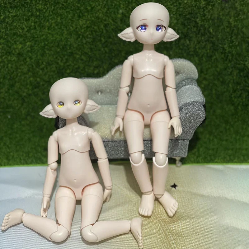 

28cm Makeup Elf Doll Small 1/6 Bjd Doll Makeup Whole Doll DIY Handmade Dolls Kids Toy Girls Doll Opened Head