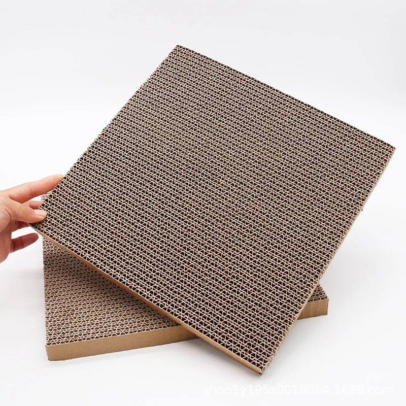 Thickened and Encrypted Corrugated Paper Pet Cat Claw Board Grind Claw Toy Square Straight Board Replacing Core Cat Claw Board