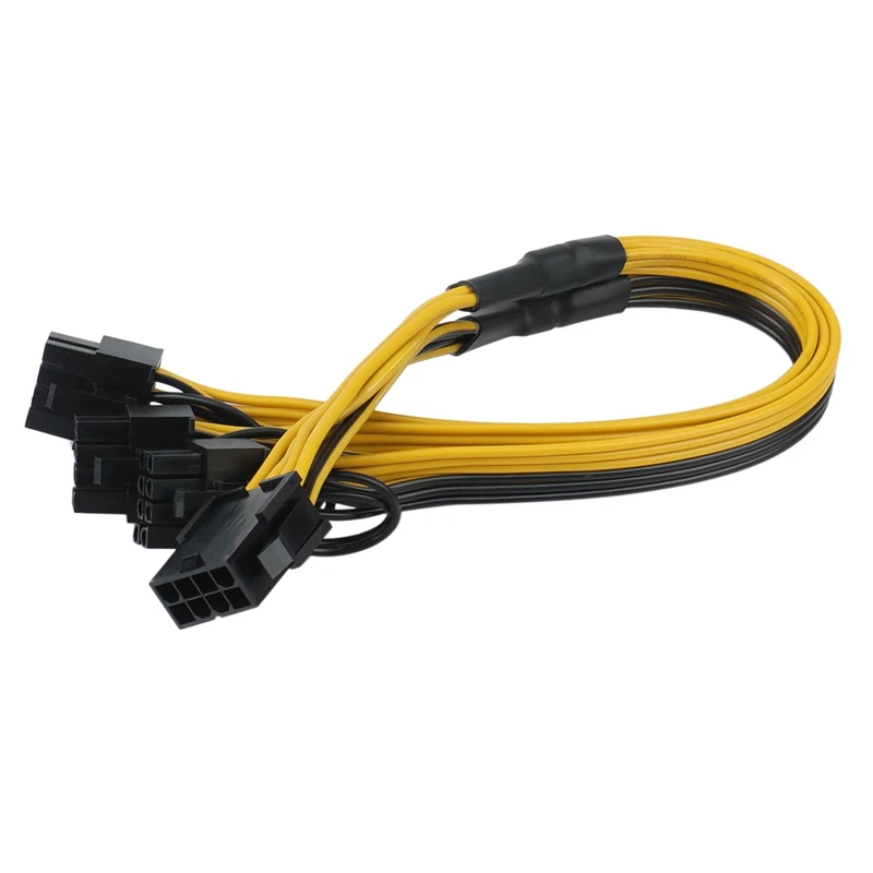 ATX 12V CPU 8 Pin To 3X 8Pin (6+2) Pin PCI-E Male Splitter Power Extension Adapter Cable For Graphics Card