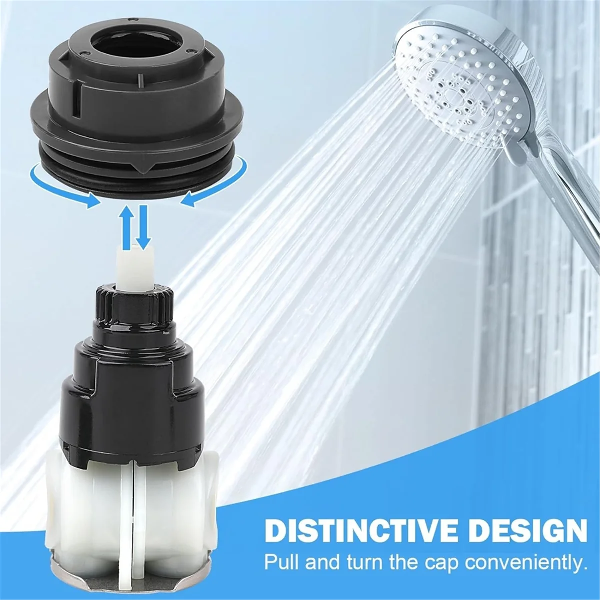ESTR RP50587 لصمام خرطوشة دلتا و RP46463 استبدال خرطوشة دش دلتا DST أجزاء إصلاح الحنفيات ذات المقبض الواحد