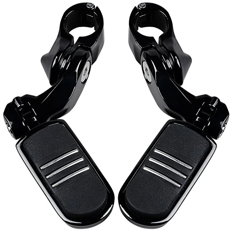 

Motorcycle Foot Pegs Footrest Pedal Pad For Dyna Sportster Softail Cat Prints Style 32Mm 1.25 Inch Black