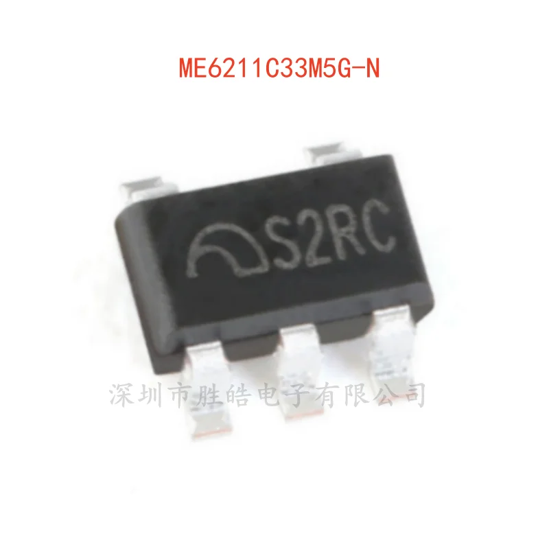 

(10PCS) ME6211C33M5G-N ME6211C33M5G 3.3V0.5A Low Differential Voltage Linear Regulator Chip SOT23-5 Integrated Circuit