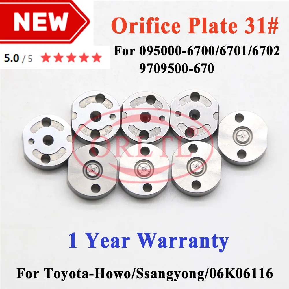 

ORLTL Auto Injector Valve Assy 31# Common Rail Valve Plate For Ssangyong 095000-6700 095000-6701 095000-6702 R61540080017A