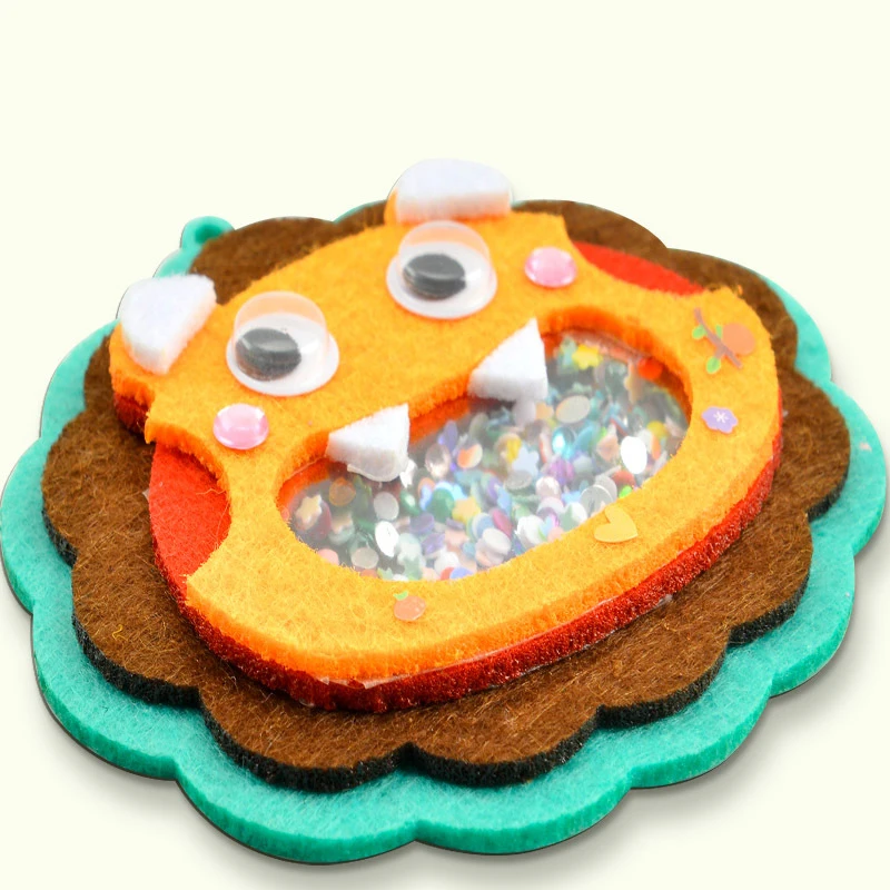 크리 에이 티브 스팽글 셰이커 할로윈 동물 펜던트 수제 공예 재료 키트 유치원 어린이 연습 능력 학습 장난감