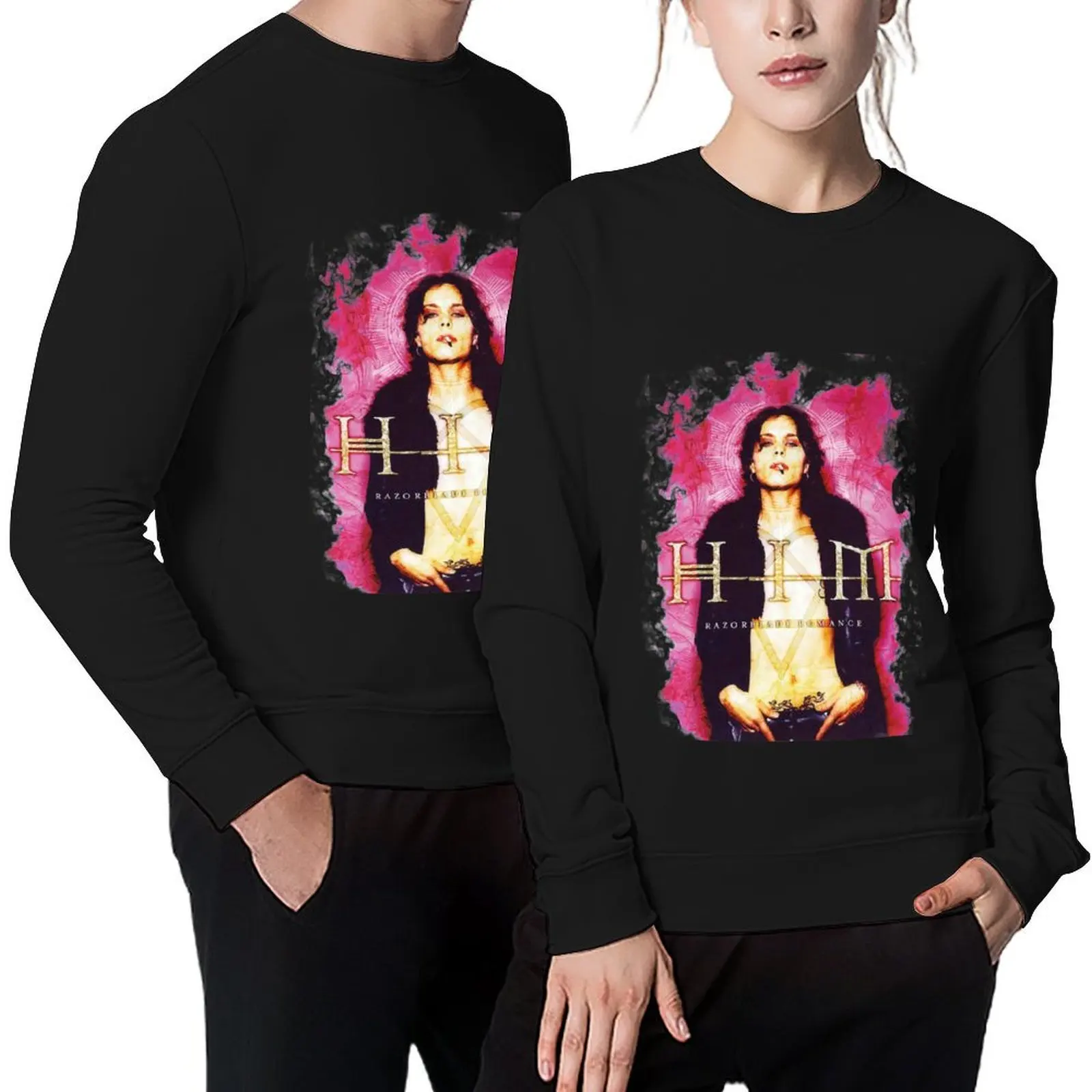 

Him Band VV H I M - Him Ville Valo Razorblade Romance smoke Pullover autumn jacket men autumn new products winter man sweatshirt