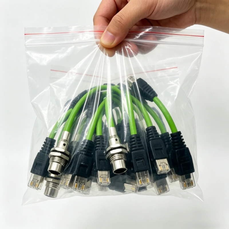 

M12 Flange Seat Crystal Head Industrial-grade To RJ45 Network Cable 4 Pin A/B/D-code Shielded Aviation Plug 8-core Panel Type
