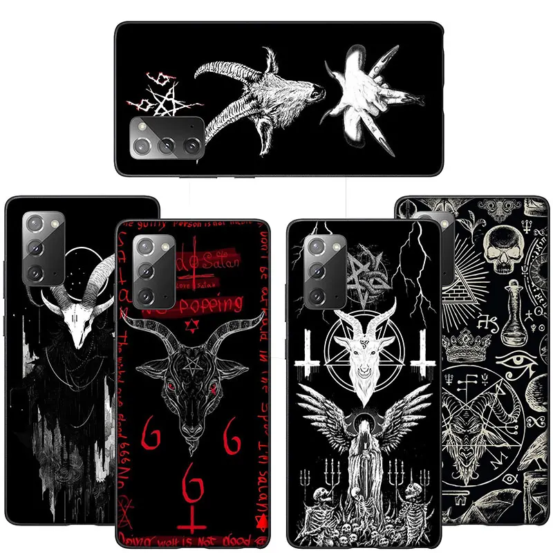 FL147 Satanic Skull NEW Phone Case for Samsung Galaxy A41 A42 A71 A72 A73 J2 J4 J5 J6 J7 J8 A6 A7 A8 A9 Plus 2018 Prime Pro Core