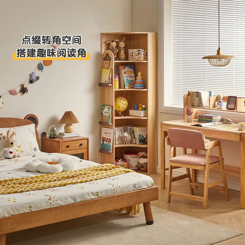 رف كتب من الأرض إلى السقف لغرفة المعيشة، وخزانة منزلية، وخزانة عرض لخزانة الكتب الزاوية