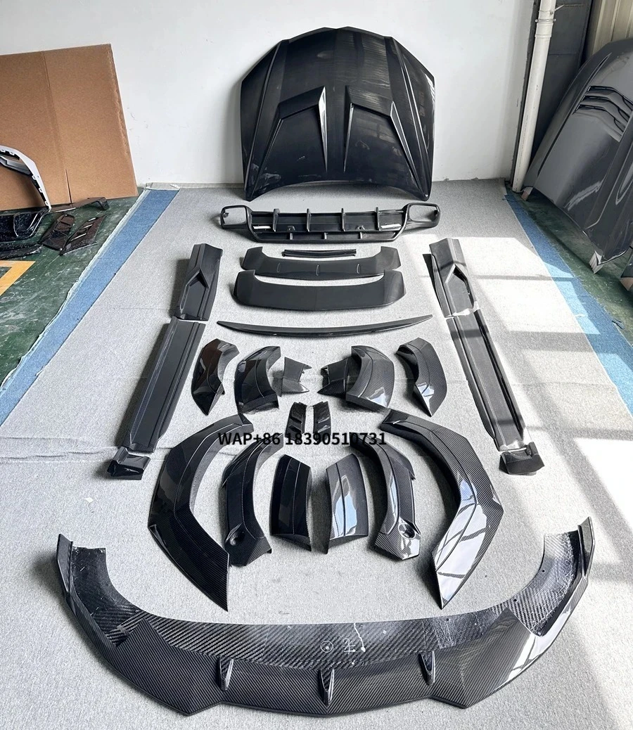 

Dry Carbon Fiber Front Lip Side Skirts Rear Spoiler Diffuser Hood Body Kit for Urus Upgraded 1016 Style Wide Body Kit