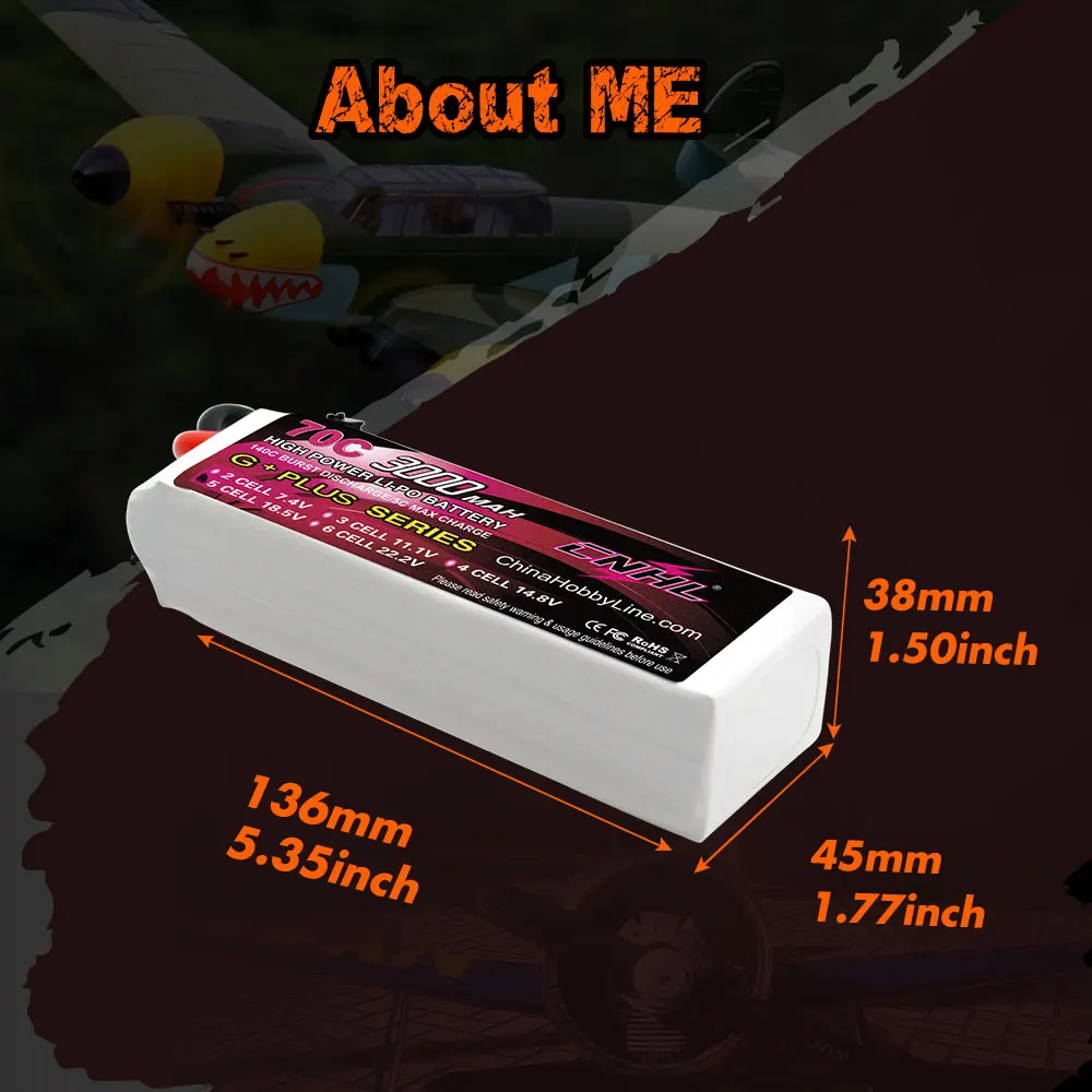 CNHL 5S 18.5V 3000MAh Lipo แบตเตอรี่70C พร้อม XT90ปลั๊ก G + PLUS สำหรับเฮลิคอปเตอร์ RC Quadcopter เครื่องบิน Drone FPV รถเรือ Part