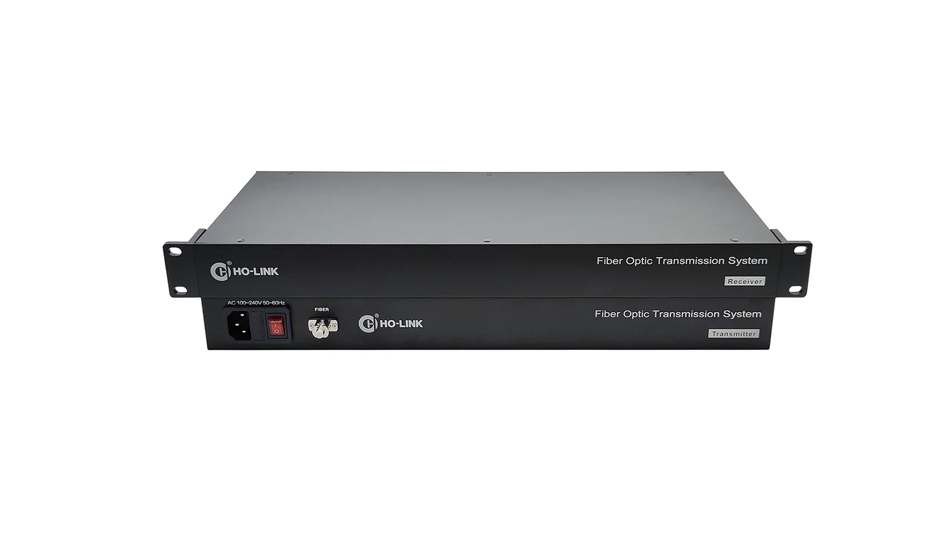 48VDC فانتوم إمدادات الطاقة 8 منافذ إلى الأمام XLR الصوت عبر الألياف محول LC موصل