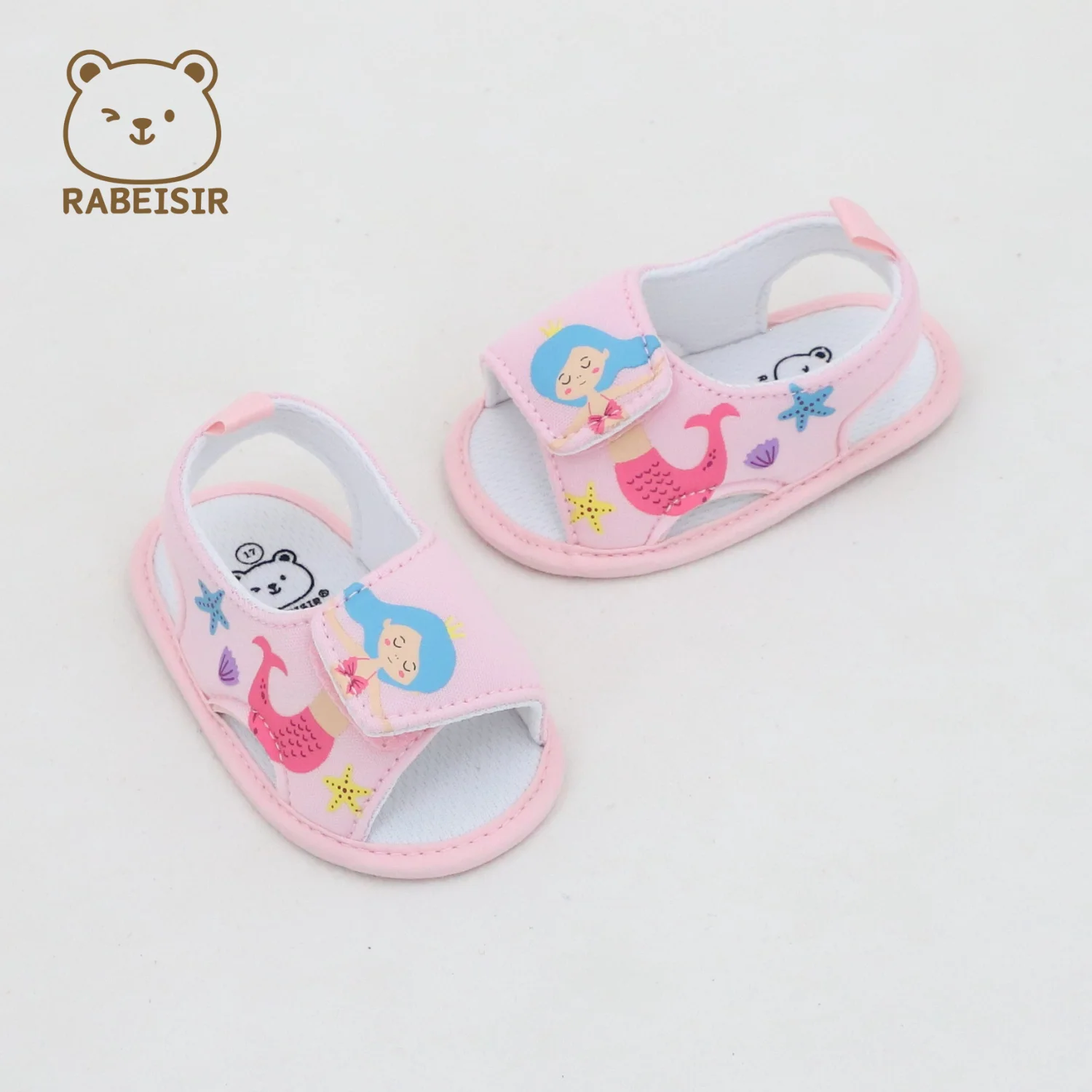 أحذية أطفال للربيع والصيف، صنادل أحذية مشي للأطفال، نعل ناعم مريح، أحذية أرضية للأطفال بعمر 0-1 ونصف سنة #3