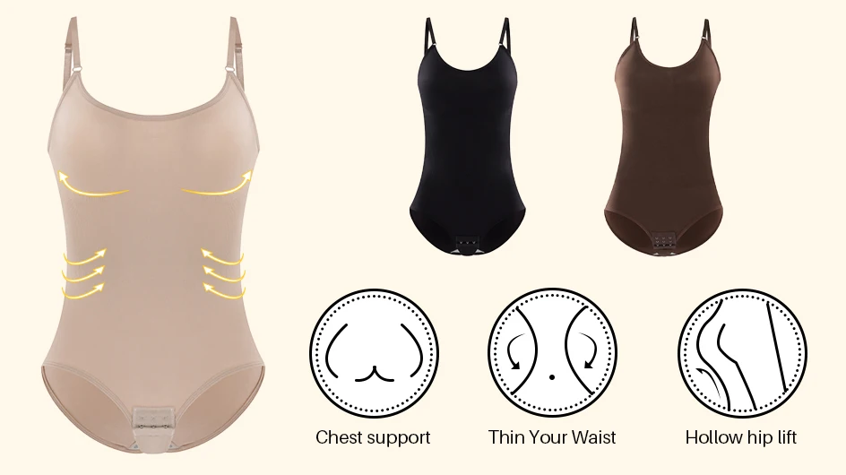Damen Sexy Nahtloser Shapewear Bodysuit mit Po-Lifting-Effekt, Offener Schritt, Hochelastisch, Glättender Body für Dropshipping – Detail 11