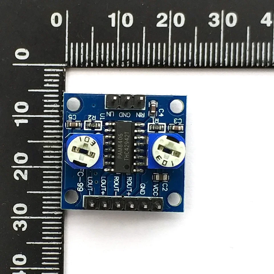 PAM8406 لوح مضخم رقمي مع مقياس الجهد 5Wx2 ستيريو