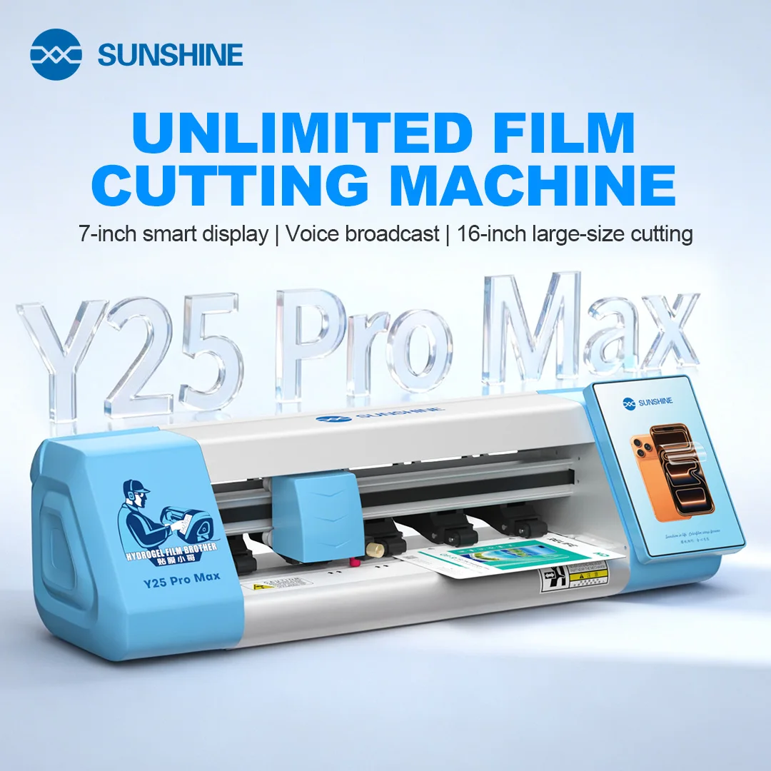 Sunshine Y25 Pro Machine 16inch Front/Back Film Cutter for Mobile Phone Tablet Watch Protective Films Cutting Repair Tool