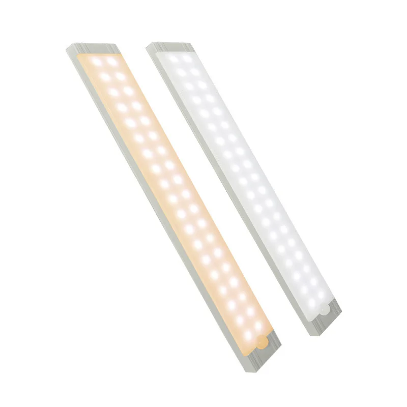 Luce notturna a LED dimmerabile sensore di movimento luce dell'armadio lampada ricaricabile USB lampada dell'armadio sotto la retroilluminazione per la cucina