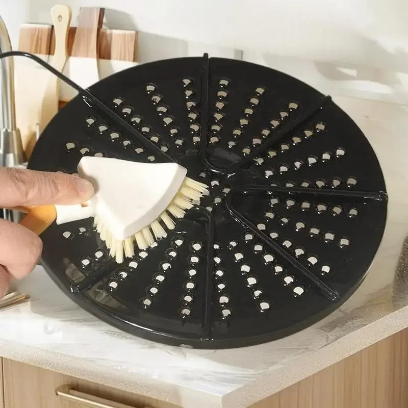 แปรงทำความสะอาดมุมครัว 1/2 ชิ้น - แปรงพับได้ ทนทาน สำหรับเตาและมุมต่างๆ