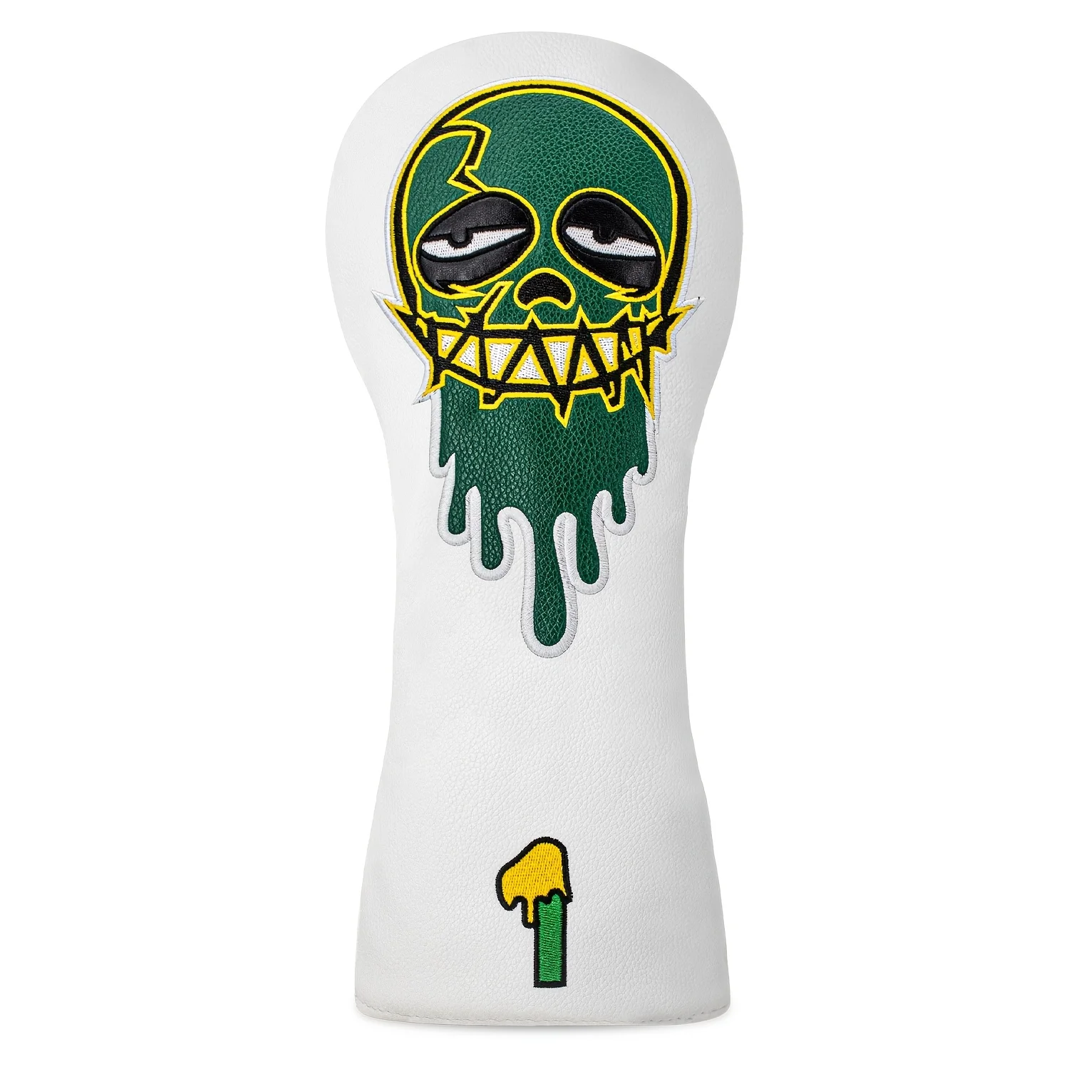 Green Skull Graffiti Golf Club Cover High Elastic Anti-Scratch Multi-Color Fit Protects Clubs Like New Shows Taste