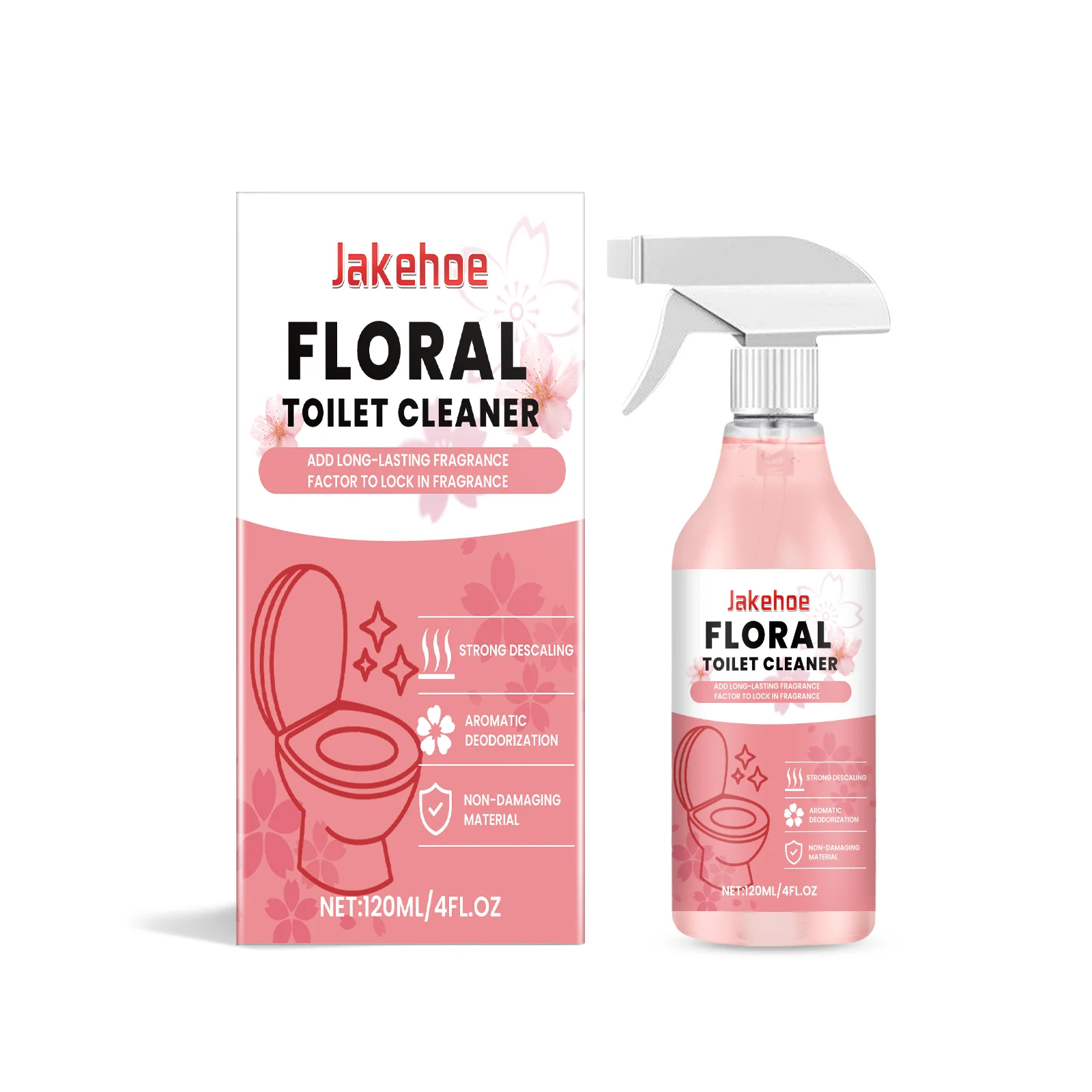 

Aromatic Toilet Cleaner - Floral Scented Stain Remover & Deodorizer, Fresh Toilet Bowl Cleaner