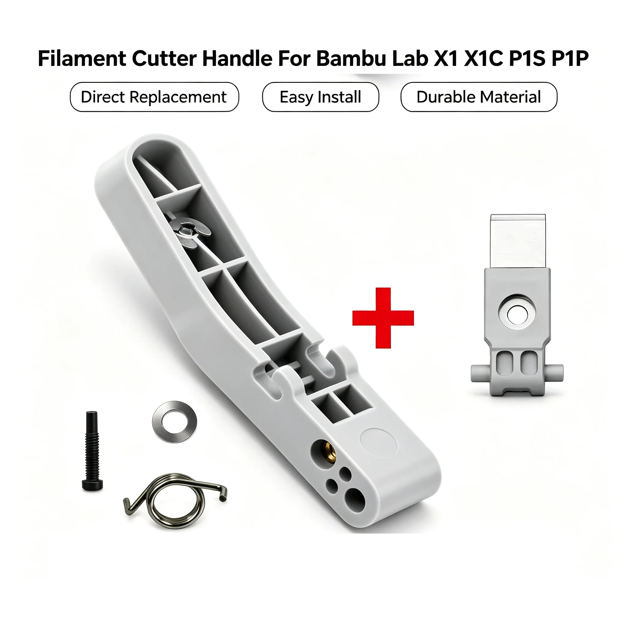 Filament Cutter Handle For Bambu Lab X1 X1C P1S P1P 3D Printer Filament Cutter Lever Handle Replacement Repair Accessory For 3D！