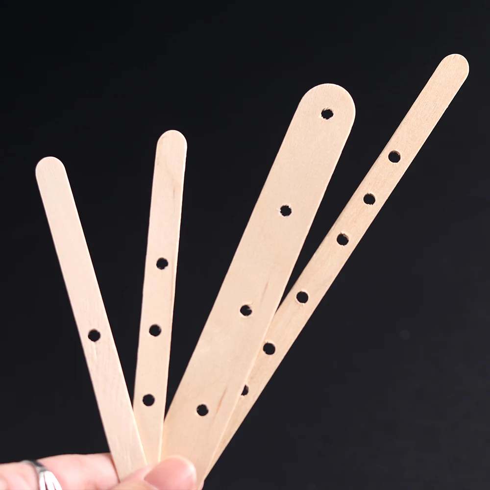 5-30pcs Wooden Wax Core Holder for DIY Handmade Scented Candle Making Supplies Wick Centering Device Handwork Art Craft Tools