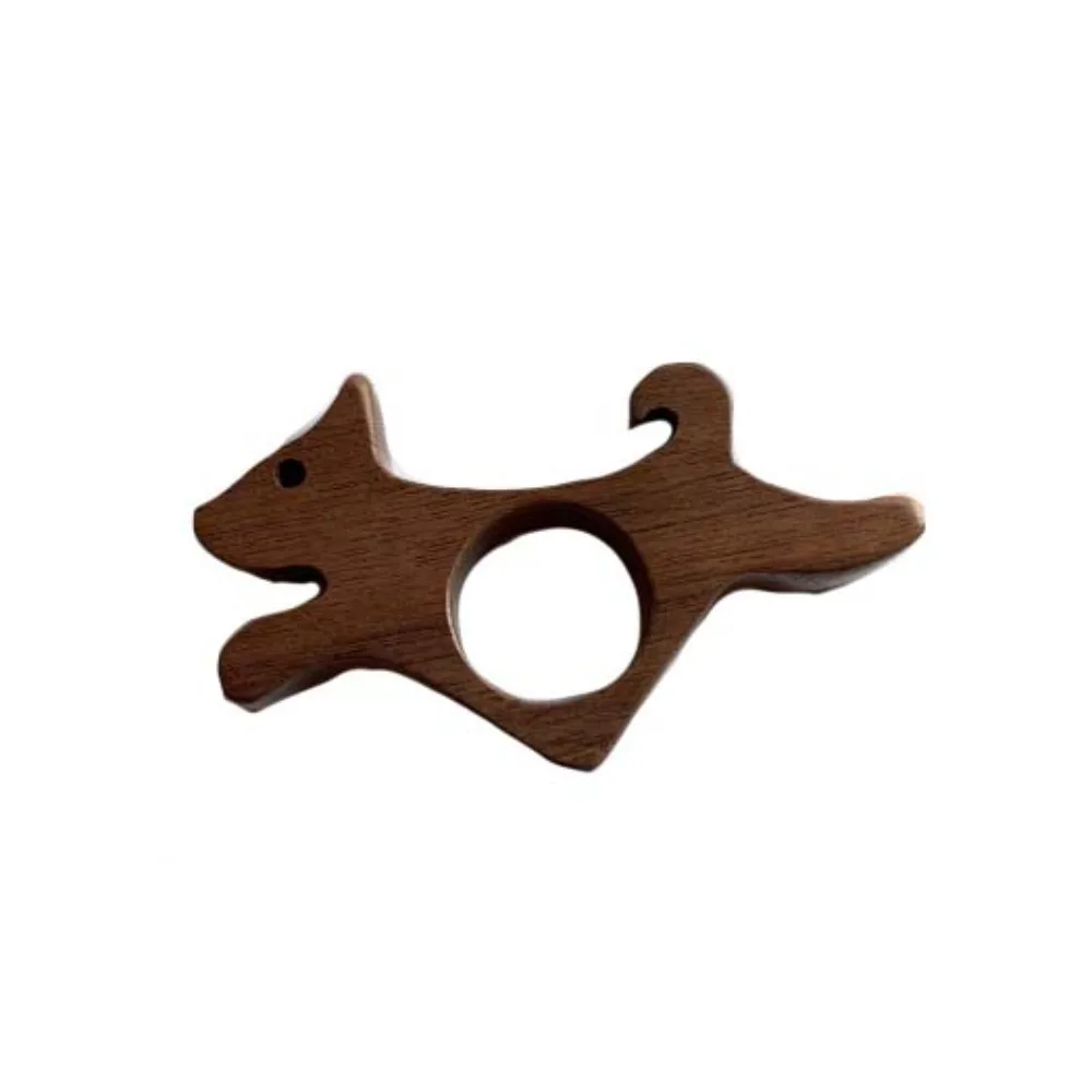 Cute Design Anti-Slip Wooden Thumb Bookmark Cat Shape Pet Design Book Page Holder Dog Shape Handmade Reading Thumb Tools Reading