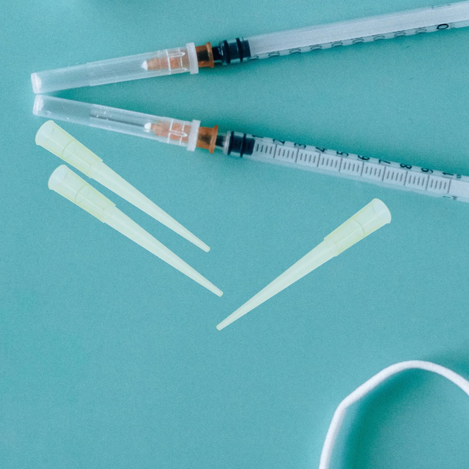 

1000pcs Pipette Tips Disposable Clear Yellow Universal Plastic Pipettor Tips For Laboratory Liquid Transfer Scientific