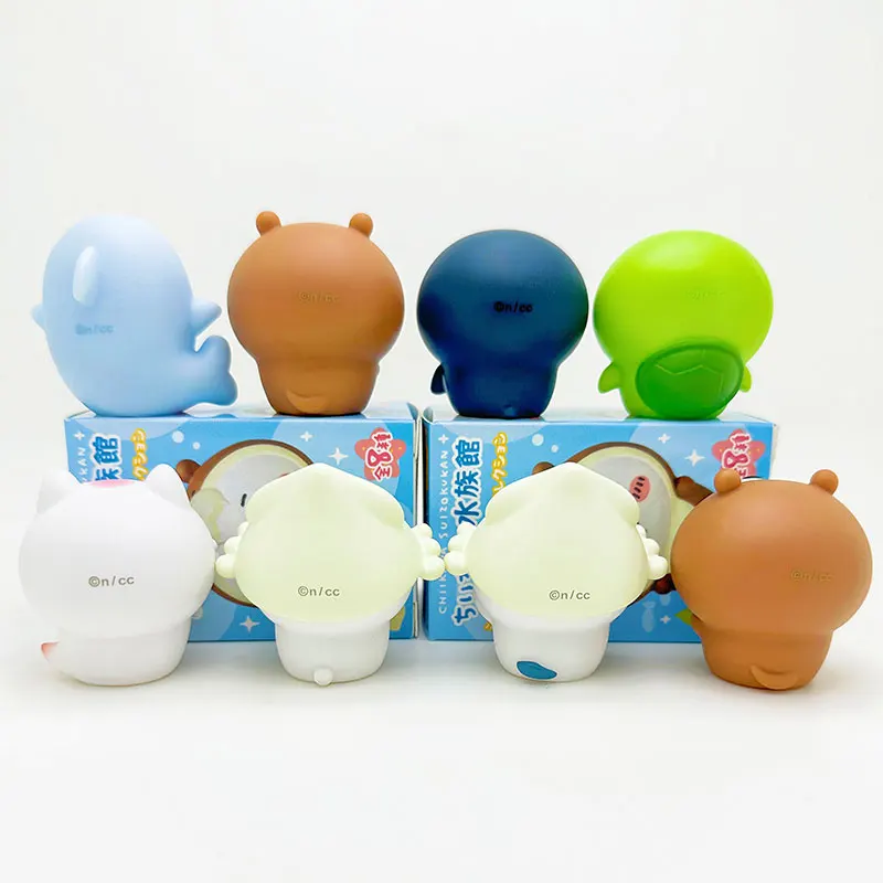 Chiikawa Acquario serie burattino da dito scatola cieca delfino oceano bambola decorazione da tavolo ornamento usagi hachiware chiikawa