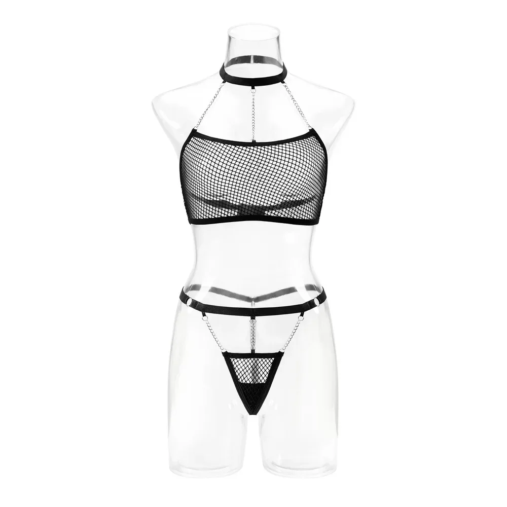 Conjunto de sutiã de malha feminino calcinha sexy + breve conjunto de roupa interior sexy conjunto erótico diário roupa interior erótica conjunto de lingerie sexy