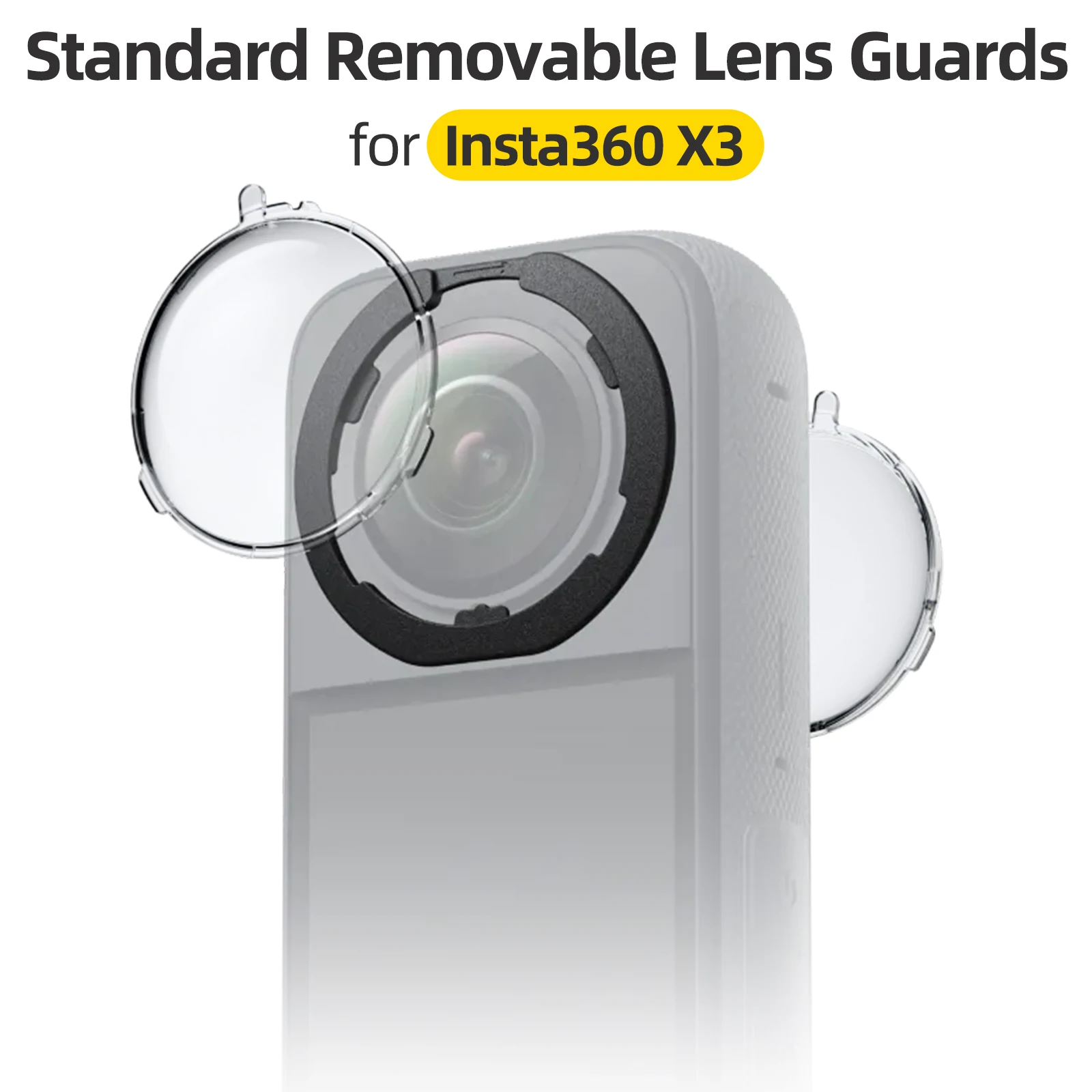 

Insta360 X3 Standard Removable Lens Guards for Insta 360 X3 Lens Protector Guard Accessories