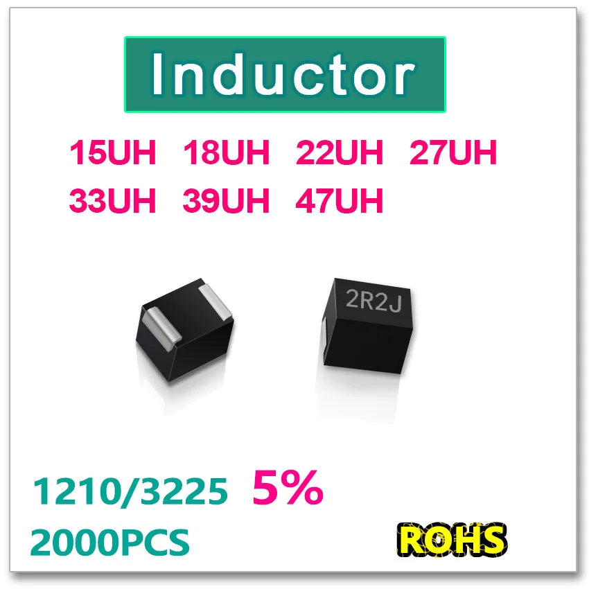 JASNPROSMA 2000PCS 1210 3225 SMD Inductor 15UH 18UH 22UH 27UH 33UH 39UH 47UH New original high quality