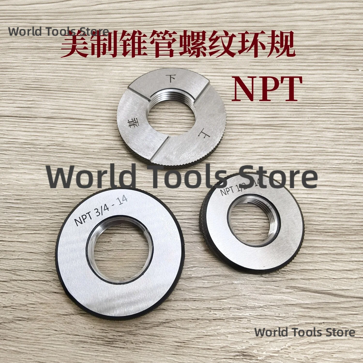 American Tapered Tube Taper Thread Ring Gauge Plug Gauge Pass Gauge NPT 1/16 1/8 1/4 3/8 1/2 3/4