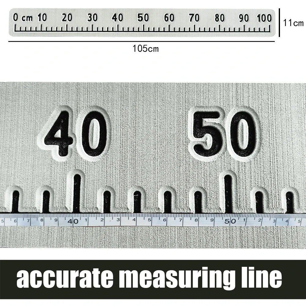 KXKZREN Foam Boat Fish Ruler Self Adhesive Backing 100cm Fish Measurement Tool for Fishing  Accessories Yacht Cooler Kayak