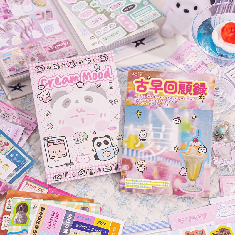 50Pcs Y2K Cute Cut Film Sticker Book for Phone Camera Luggage Journal  DIY Collage Sticker Kawaii Decoration Sticker Gift