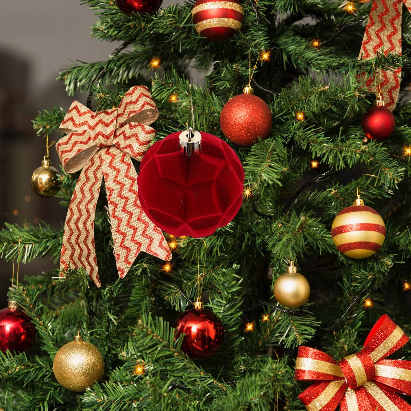 

12 Pcs Christmas Ball Pendant Clear Ornaments for Crafts Fillable Painted Plastic Decor
