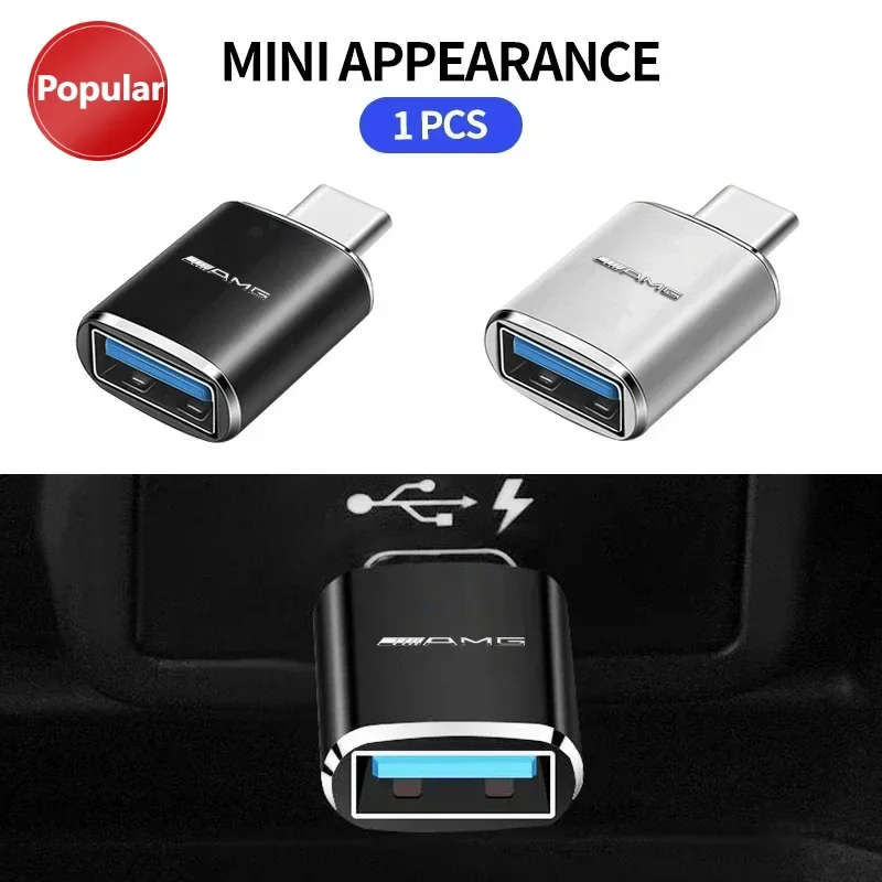 

# Преобразователь зарядного кабеля типа C в USB-порт для Mercedes Benz AMG W204 W205 W203 W211 W212 W213 W201 W210, аксессуары