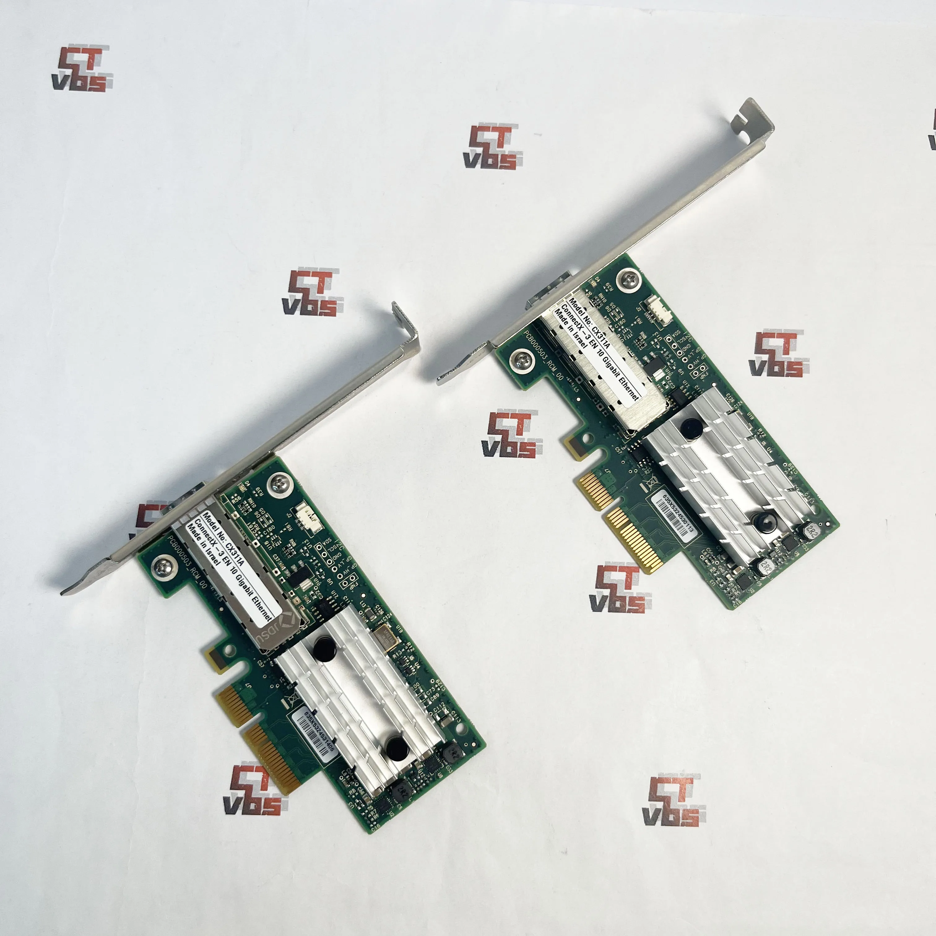 2PC Mellanox ConnectX-3 MCX311A-XCAT CX311A EN 10G Ethernet 10GbE SFP+ PCIe NIC Network Adapter With Full Height Bracket