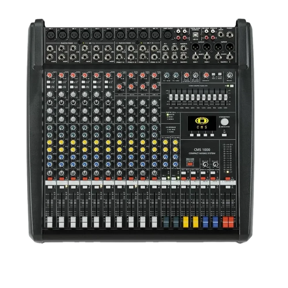 

Top 5A 1:1 quality 10 CHANNEL CMS1000-3 CMS 1000 CMS1000 CMS 1000-3 Compact Mixing Console with Cover for Easy Carry